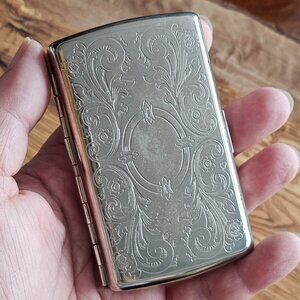 engraved stainless steel pocket case